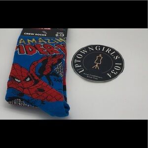 Marvel The Amazing Spider-Man Funny Novelty Crew Socks - NWT